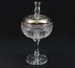 Broušené sklo - pohár 31,5 cm - Broušené sklo - Brus + zlato