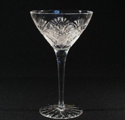 Broušené sklo -sklenice - sekt - miska 190 ml - Broušené sklo - Bohatý brus