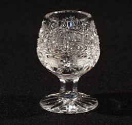 Broušené sklo -sklenice - brendy 35 ml - Broušené sklo - Bohatý brus