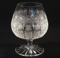 Broušené sklo -sklenice - brendy - 750 ml - Broušené sklo - Bohatý brus