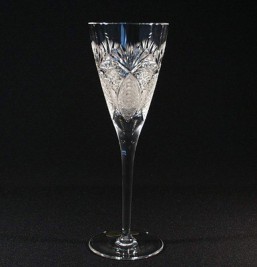 Broušené sklo -sklenice - víno 215 ml - Broušené sklo - Bohatý brus