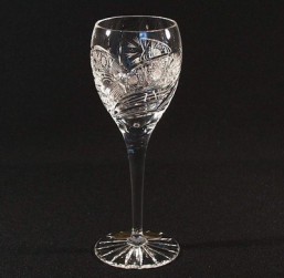 Broušené sklo -sklenice - víno 150  ml - Broušené sklo - Bohatý brus