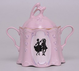 Růžový porcelán -cukřenka Olga - Růžový porcelán - cukřenky
