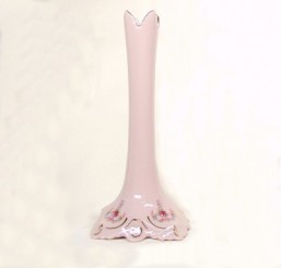 Růžový porcelán -váza štíhlá Lenka - Růžový porcelán - vázy