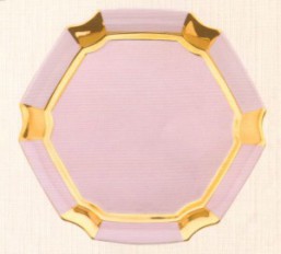 Růžový porcelán -tác Empír - Růžový porcelán - tácy