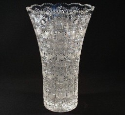 Broušené sklo - váza 30,5 cm - Broušené sklo - Bohatý brus