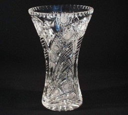 broušené sklo -váza 28 cm - Broušené sklo - Bohatý brus