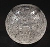 Broušené sklo - váza koule 13,2 cm - Broušené sklo - Bohatý brus