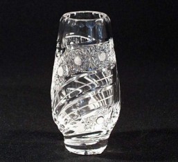 broušené sklo -váza 13 cm - Broušené sklo - Bohatý brus