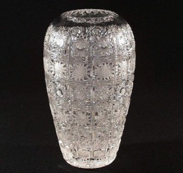 broušené sklo -váza 18 cm - Broušené sklo - Bohatý brus