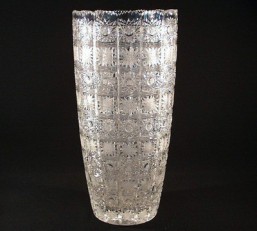 Broušené sklo - váza 41 cm - Broušené sklo - Bohatý brus