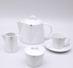 čajová souprava - V proužek - Užitkový porcelán - Čajové soupravy