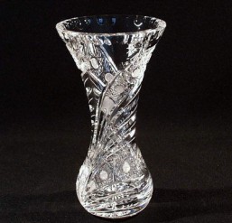 broušené sklo -váza 20 cm - Broušené sklo - Bohatý brus
