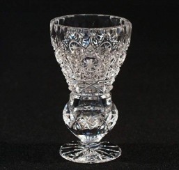 Broušené sklo - vázička 8 cm - Broušené sklo - Bohatý brus