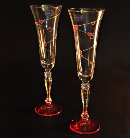 sklenice na sekt Flétny - 180 ml - Valentýn - Sklo - Čiré nápojové sklo