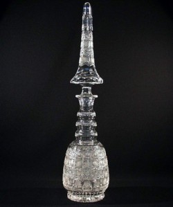 broušené sklo -perská láhev 2,6 l - Broušené sklo - Bohatý brus