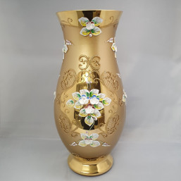 váza zlatá 30cm - Sklo - Vysoký smalt