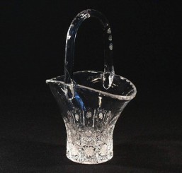 Košíček 11,6 cm - Broušené sklo - Bohatý brus