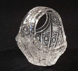 Košíček 10 cm - Broušené sklo - Bohatý brus