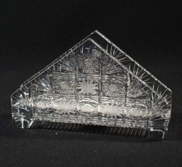 Broušené sklo - stojánek na ubrousky 17,5 cm - Broušené sklo - Bohatý brus