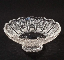 Broušené sklo -miska 15,5 cm - Broušené sklo - Bohatý brus