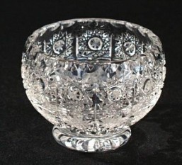 Broušené sklo -miska 8 cm - Broušené sklo - Bohatý brus