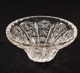 Broušené sklo -miska 8 cm - Broušené sklo - Bohatý brus