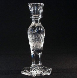 broušené sklo -svícen 19,5 cm - Broušené sklo - Bohatý brus