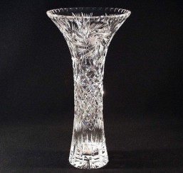 Broušené sklo - váza - 35,5 cm - Broušené sklo - Ostatní brus