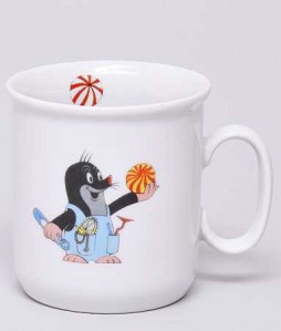 hrnek Krtek - míč - Dětský porcelán