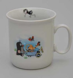 hrnek Krtek - kolečko - Dětský porcelán