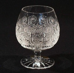 Broušené sklo -sklenice - brendy 230 ml - Broušené sklo - Bohatý brus