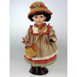 panenka 42cm - porcelán - Panenky s porcelánovou hlavou