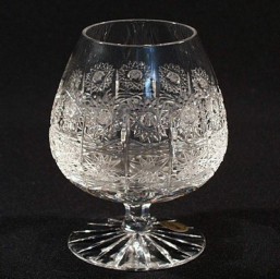 Broušené sklo -sklenice - brendy 300 ml - Broušené sklo - Bohatý brus
