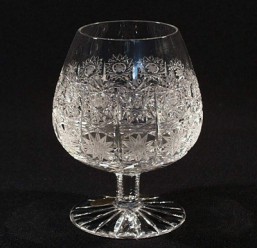 Broušené sklo -sklenice - brendy - 420 ml - Broušené sklo - Bohatý brus