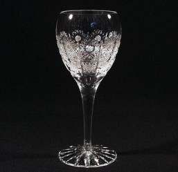 Broušené sklo -sklenice - víno 270 ml - Broušené sklo - Bohatý brus