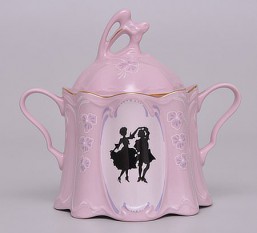 Růžový porcelán -cukřenka Olga - Růžový porcelán - cukřenky