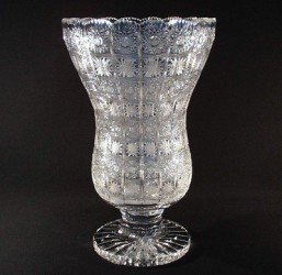 Broušené sklo - váza 40,5 cm - Broušené sklo - Bohatý brus