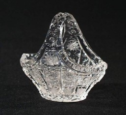 Košíček  8 cm - Broušené sklo - Bohatý brus