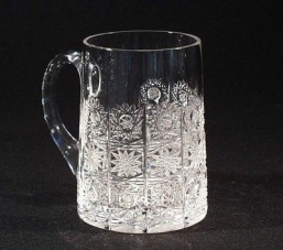 Broušené sklo -půllitr  340 ml - Broušené sklo - Bohatý brus