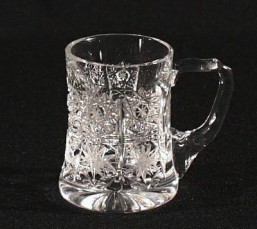 Broušené sklo -půllitr  60 ml - Broušené sklo - Bohatý brus