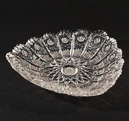 broušené sklo -Talíř 16 cm - Broušené sklo - Bohatý brus