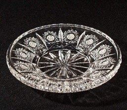 broušené sklo -talířek 13 cm - Broušené sklo - Bohatý brus